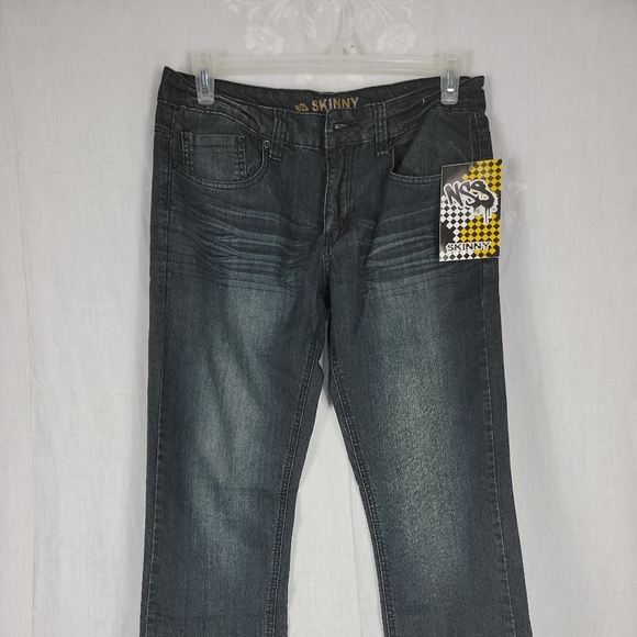 Men's Casual Jeans Skinny Denim Straight Slim Fit Combat Pant 32x32 NWT. ...c5 - Picture 3 of 9
